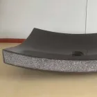 Schwarzes Badezimmer Waschbecken aus Naturstein Liebe, Einzelstück Viadurini