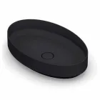 Ovales Aufsatzwaschbecken aus Keramik made in Italy, Yoel Viadurini