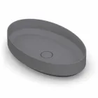 Ovales Aufsatzwaschbecken aus Keramik made in Italy, Yoel Viadurini