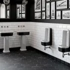 Rechteckiges Aufsatzwaschbecken aus Keramik – Holly Viadurini