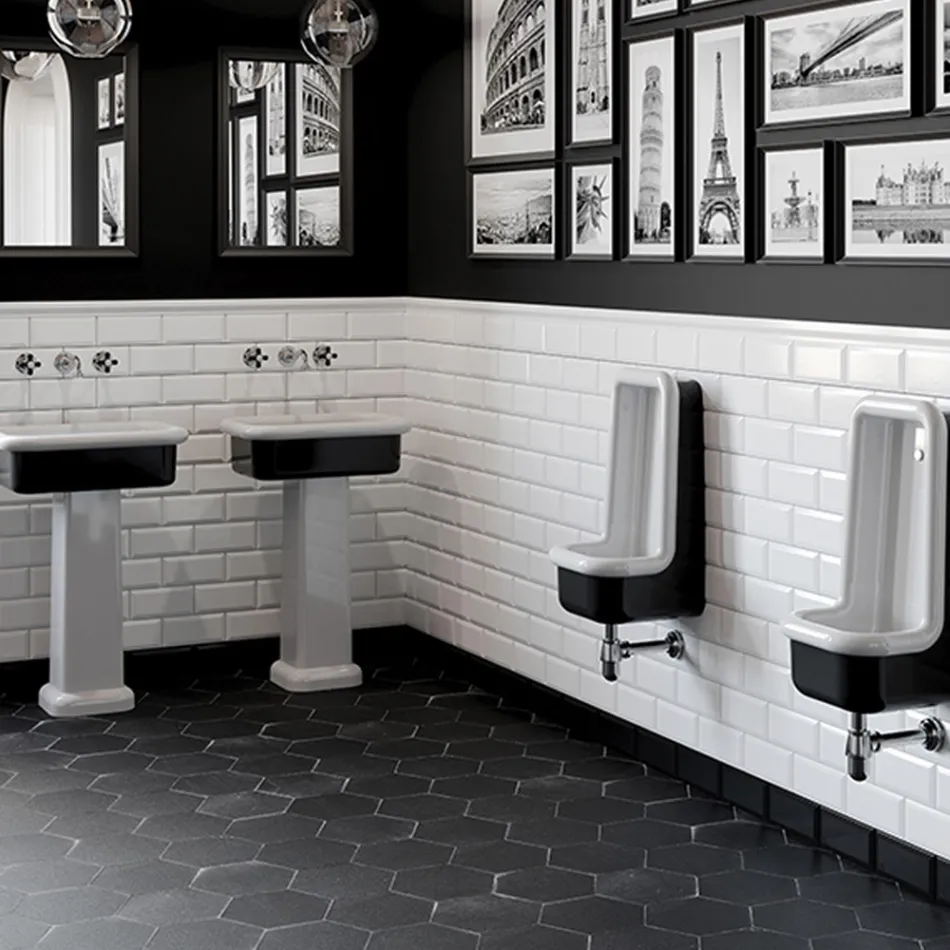 Rechteckiges Aufsatzwaschbecken aus Keramik – Holly Viadurini