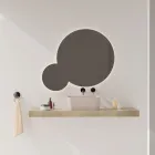 Waschbecken aus Keramik, erhältlich in verschiedenen Farben, hergestellt in Italien – Korb Viadurini