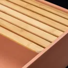 Rechteckiges Aufsatzwaschbecken aus Mali-Orange-Terrazzo – Azalee Viadurini