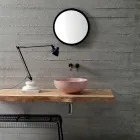 Rundes Aufsatzwaschbecken aus farbiger Keramik, L 40 cm – Chicco Viadurini