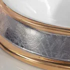 Design-Halbeinbauwaschbecken aus Schamott, handgefertigt in Italien, Manilo Viadurini