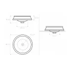 Halbeinbauwaschbecken in verschiedenen Ausführungen aus Schamott, hergestellt in Italien – Erasmo Viadurini