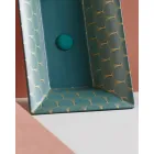 Halbeinbauwaschbecken aus Schamotteton in verschiedenen Ausführungen, hergestellt in Italien – Ultima Viadurini