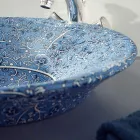 Halbeinbauwaschbecken aus Schamottstein in verschiedenen Ausführungen, hergestellt in Italien – Capatosta Viadurini