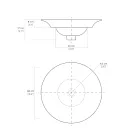 Halbeinbauwaschbecken aus hochwertigem französischem Porzellan – Pausa Viadurini