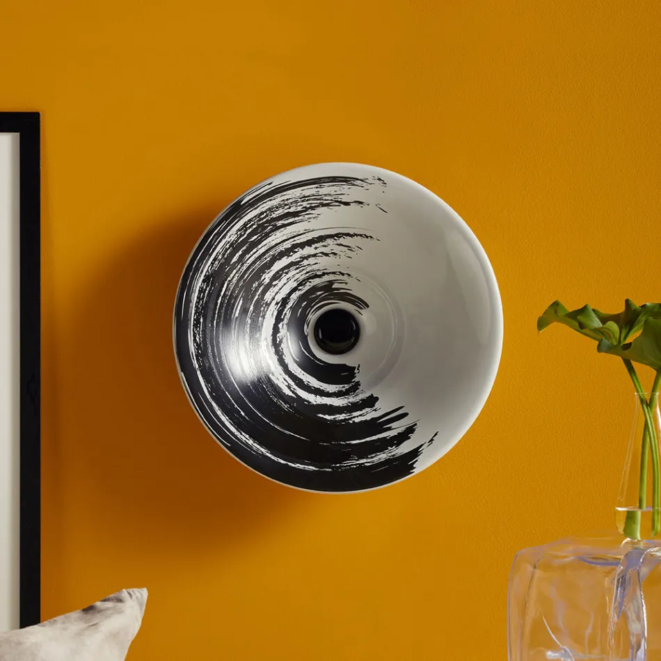 Halbeinbauwaschbecken aus hochwertigem französischem Porzellan – Pausa Viadurini