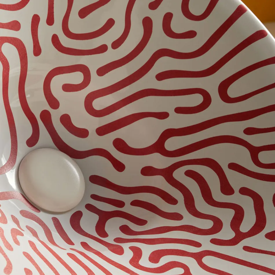 Halbeinbauwaschbecken aus hochwertigem französischem Porzellan – Pausa Viadurini