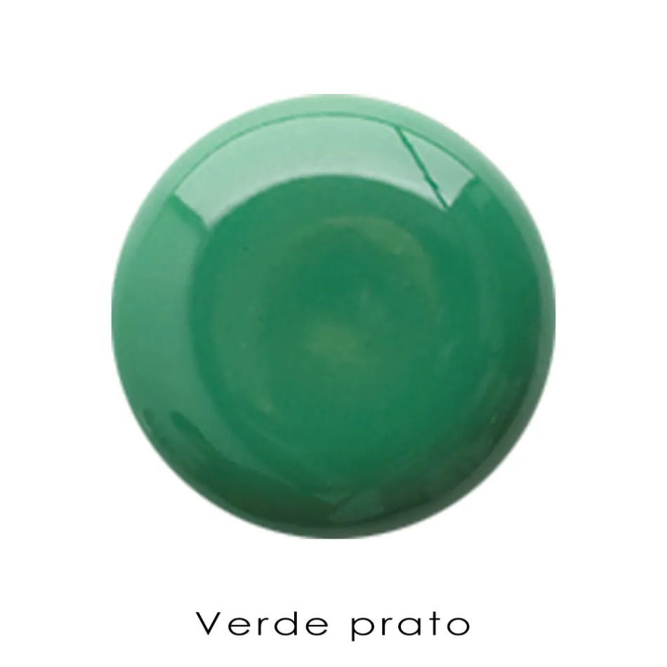 Eckiges Wandwaschbecken aus weißer und farbiger Keramik 42 cm - Angelino Viadurini