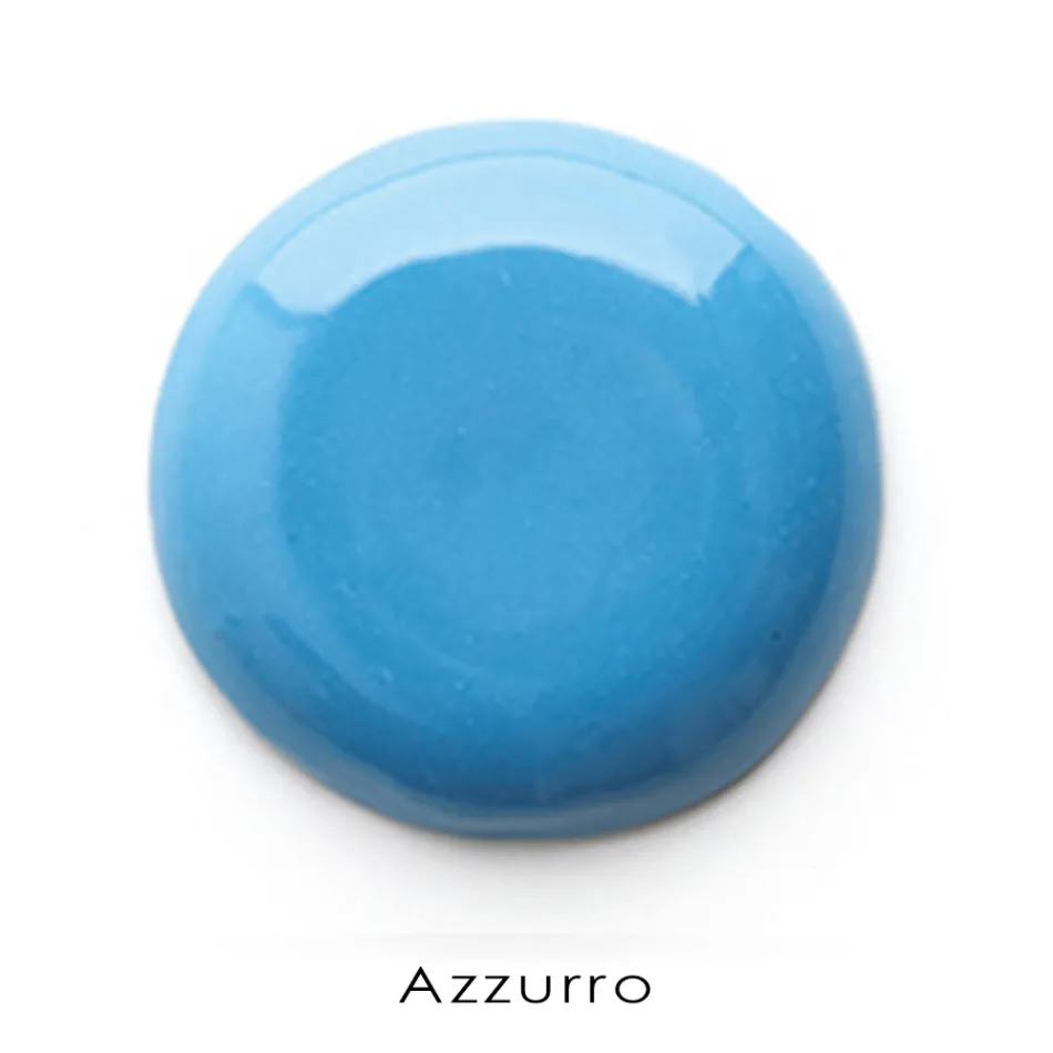 Eckiges Wandwaschbecken aus weißer und farbiger Keramik 42 cm - Angelino Viadurini