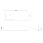 Waschbecken in modernem Design Saddled Made in Italy Viadurini