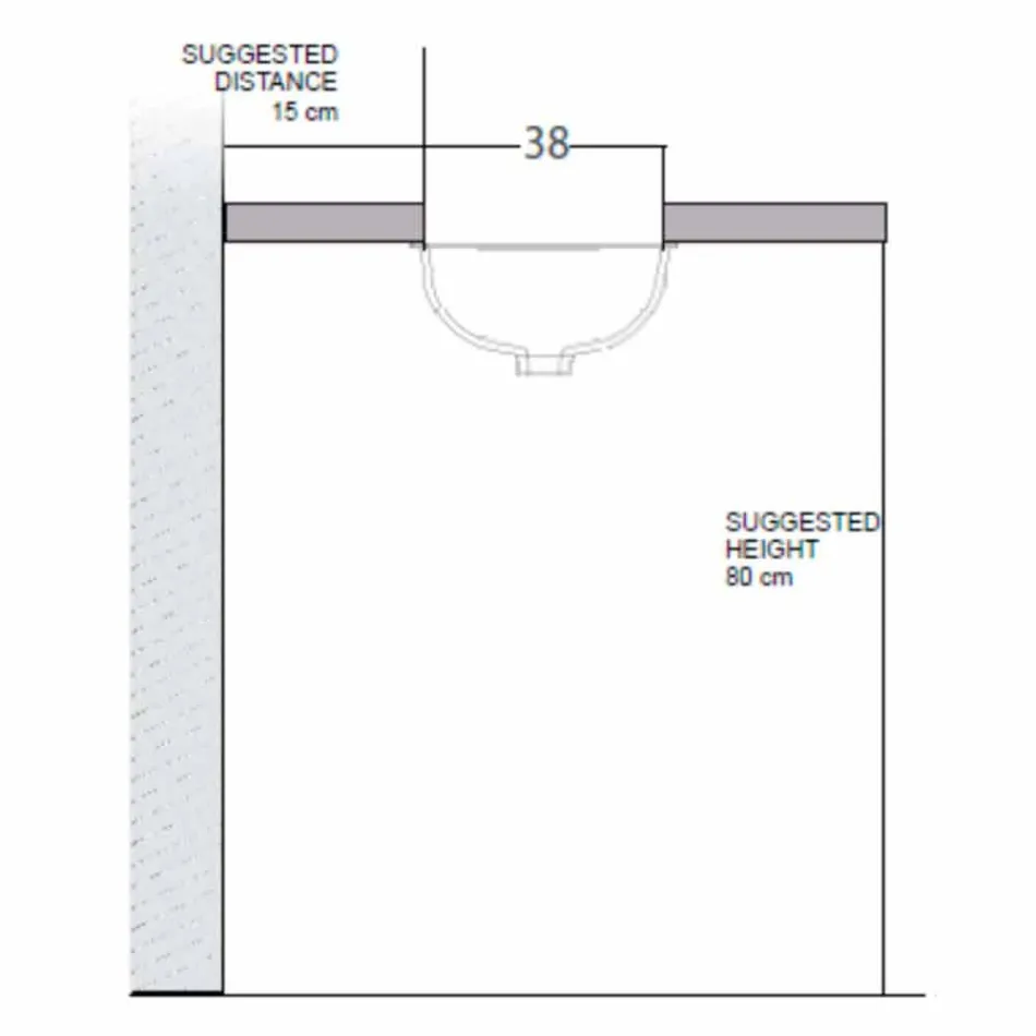 Unterbauspüle aus Schamott und Gold, handgefertigt in Italien, Ägäis Viadurini