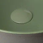 Aufsatzwaschbecken aus dunklem Raku, hergestellt in Italien - Tropf Viadurini