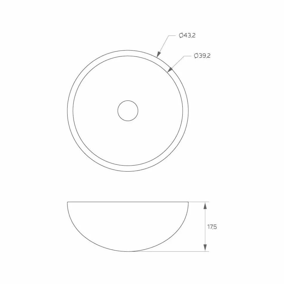 Runder Standwaschtisch aus Edelstahl, Donnas Viadurini