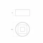 Runder Aufsatzwaschtisch aus Italien, Forino Viadurini