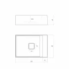 Design-Aufsatzwaschtisch in Italien, Lavis Viadurini