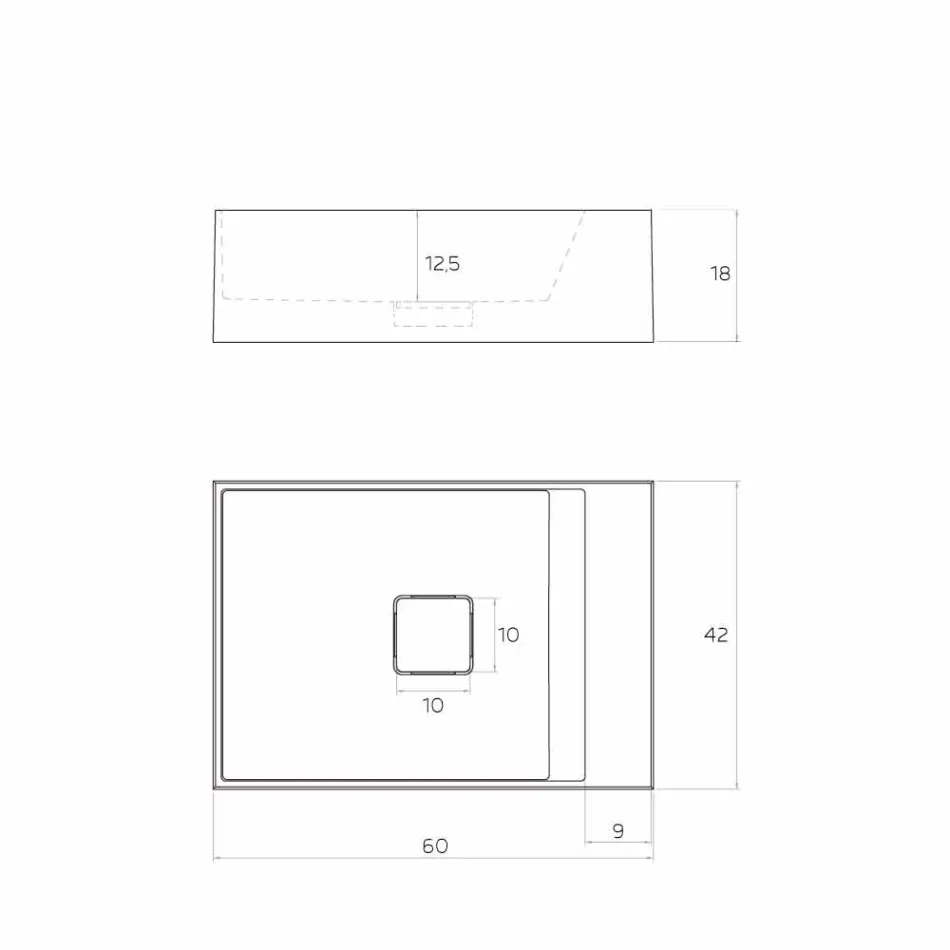 Design-Aufsatzwaschtisch in Italien, Lavis Viadurini