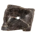 Handgefertigtes Aufsatzwaschbecken aus Rauchquarzstein, Vigasio Viadurini