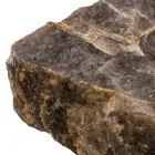 Handgefertigtes Aufsatzwaschbecken aus Rauchquarzstein, Vigasio Viadurini