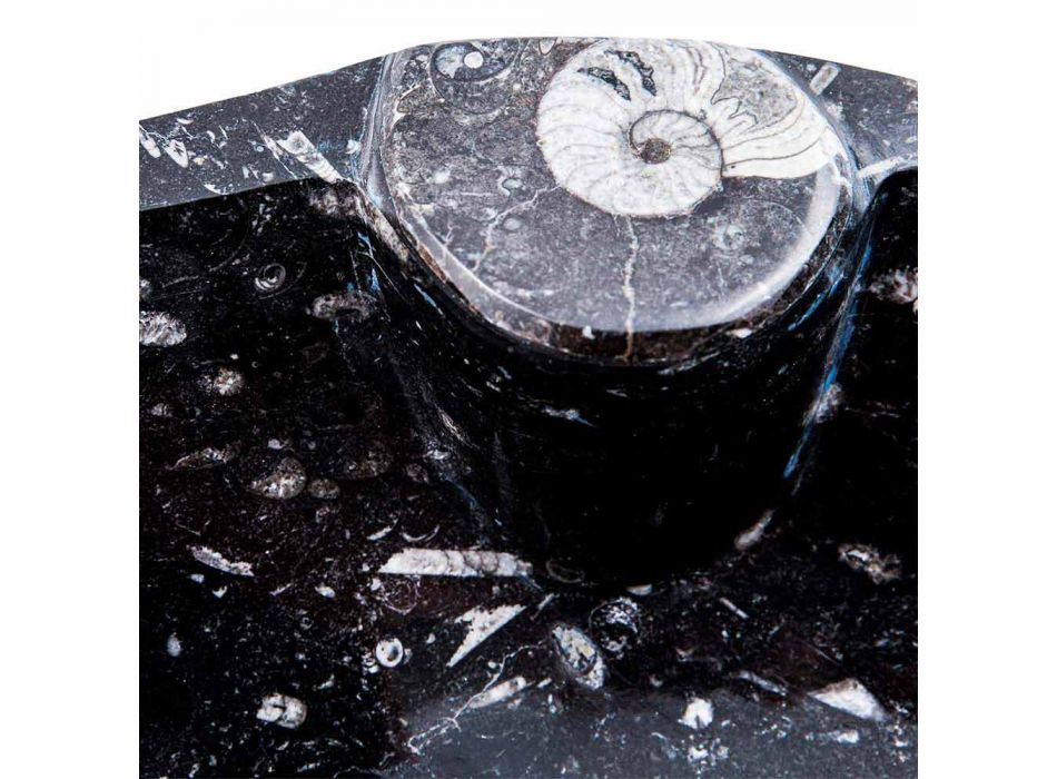 Moderne Marmorwaschbecken mit Fossilien - Burgeo Viadurini
