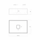 Aufsatzwaschbecken in Italien, Lavis Viadurini