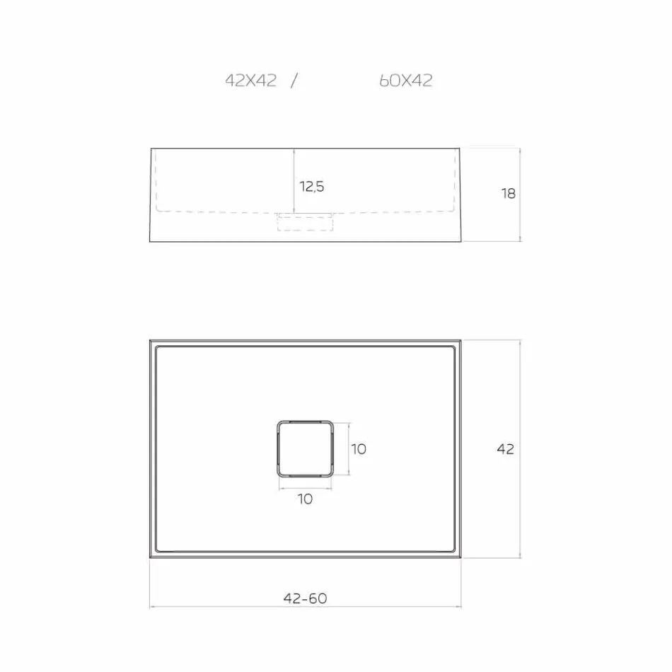 Aufsatzwaschbecken in Italien, Lavis Viadurini