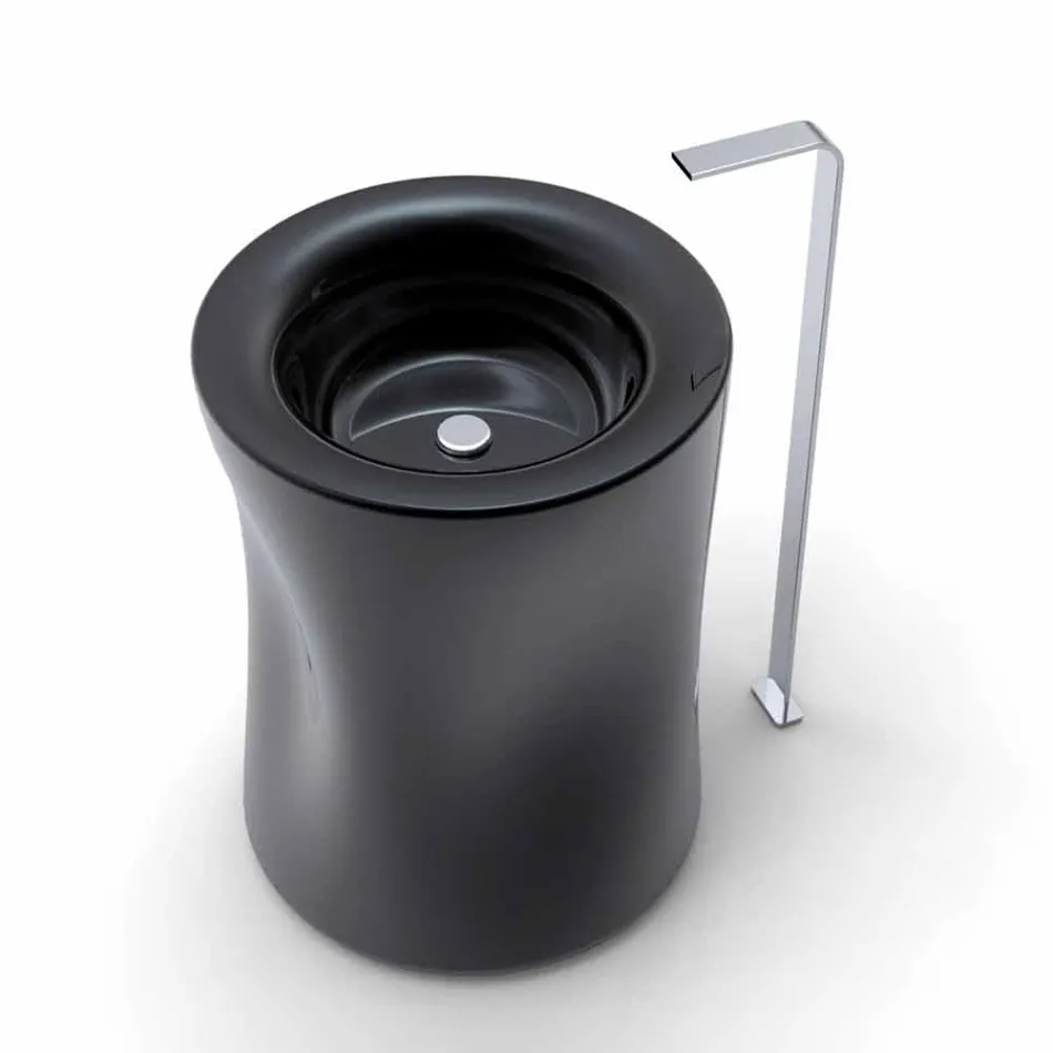 Modernes freistehendes Säulenwaschbecken, hergestellt in Italien, Syrakus Viadurini