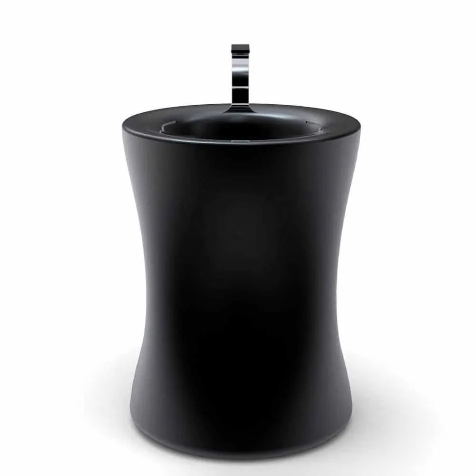 Modernes freistehendes Säulenwaschbecken, hergestellt in Italien, Syrakus Viadurini