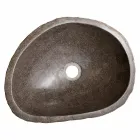 Moderne Arbeitsspüle aus handgearbeitetem Flussstein, Buriasco Viadurini