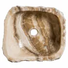 Moderne Arbeitsspüle aus handgefertigtem Onyxstein, Buttrio Viadurini