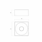 Modernes Aufsatzwaschbecken hergestellt in Italien, Forino Viadurini