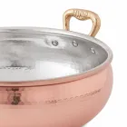 Handverzinkter Kupfer-Gemüsetopf mit 2 Griffen Made in Italy 16 cm - Gianmaria Viadurini