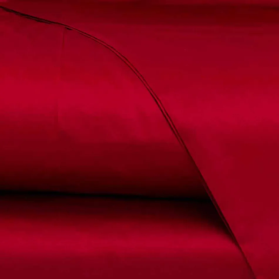 Baumwollsatinplatten für Doppelbett Solid Color - Freesia Viadurini