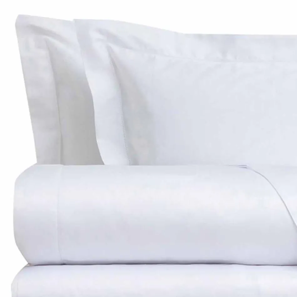 Baumwollsatinplatten für Doppelbett Solid Color - Freesia Viadurini