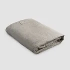 Doppelte Spannbettlaken aus schwarzem Leinen, Butter oder Altkreide – Fiumano Viadurini