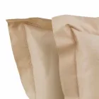 Einfarbige Blätter komplett in Baumwollsatin für Doppelbett - Hibiskus Viadurini