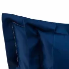 Einfarbige Blätter komplett in Baumwollsatin für Doppelbett - Hibiskus Viadurini