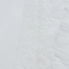 Hochwertiges weißes Leinenlaken mit Spitze für Doppelbett – Fiumana Viadurini