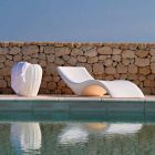 Modernes Design Chaiselongue aus farbigem Polyethylen - Cloe von Myyour Viadurini