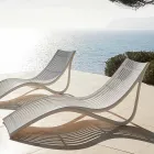 Outdoor Chaise Longue Sunbed, White oder Ecru Plastic 4 Stück - Ibiza von Vondom Viadurini