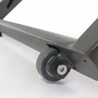 Liegende Außenliege mit Rädern aus Aluminium und Textil - Juwel Viadurini