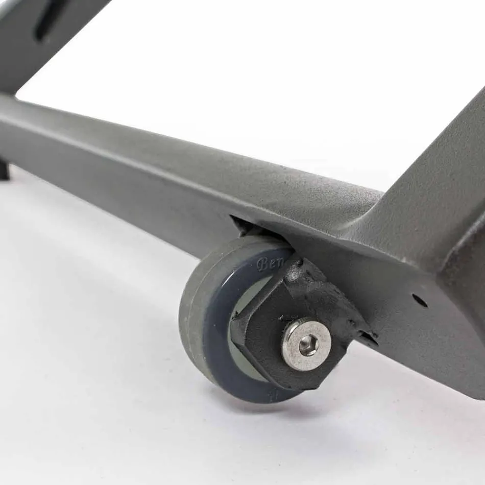 Liegende Außenliege mit Rädern aus Aluminium und Textil - Juwel Viadurini