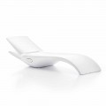 Entwerfen Sie Chaise Longue Garden Lounger aus weißem Kunststoff - Zoe von Mayyour
