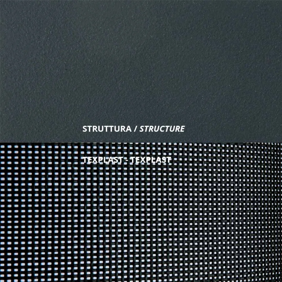 Stapelbares Gartenbett aus Stahl Made in Italy 2 Stück - Arwen Viadurini