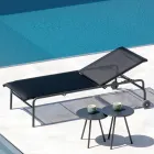 Stapelbares Gartenbett aus Stahl Made in Italy 2 Stück - Arwen Viadurini