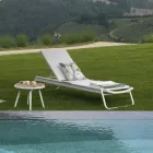 Kinderbett aus Aluminium und Textilene mit Polywood-Einsatz - Farbe Viadurini