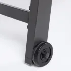 Moderne Garten-Sonnenliege aus Aluminium mit Rädern für den Außenbereich – Franz Viadurini